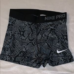 Nike pro spandex shorts